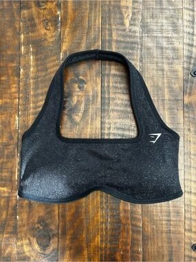 Gymshark Black Halter Sports Bra